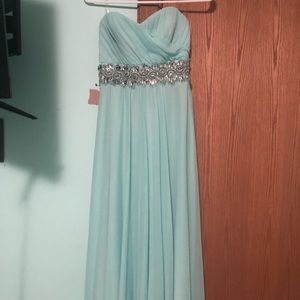 PromGirl mint long prom dress